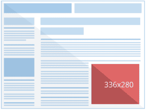 Google Ads display ad sizes including 336x280 format