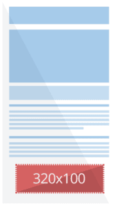 Google Ads display ad sizes including and 320x100 format